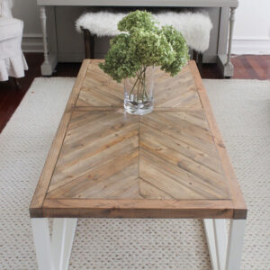 Chevron Pattern Coffee Table