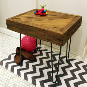 Chevron Style Side Table